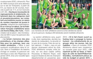 Article Ouest France du 16 novembre 2014